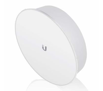 PBE-5AC-500 - AIRMAX HASTA 450MBPS+ TCP/IP CON 256QAM MIMO2X2, 802.11AC 26DBM POWER, 5GHZ ANTENNA DISH 27DBI UN PUERTO ETHERNET 10/100/1000 MBPS INCLUYE POE DE 24V, 0.5A GIGE