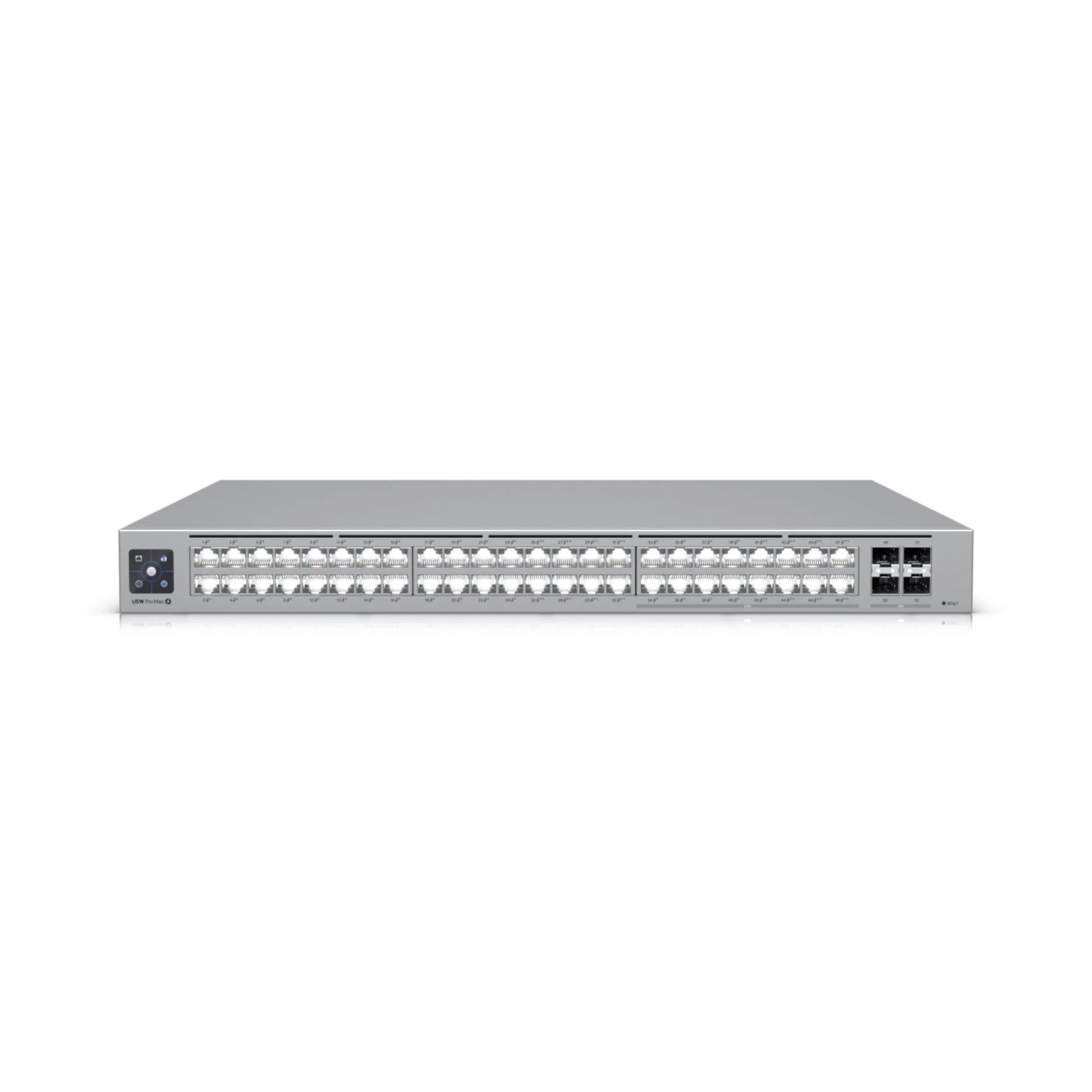 USW-PRO-MAX-48-POE - UNIFI 24-port, L3 switch with 2.5 GbE and PoE++ output (16)2.5 GbE ports including (8)PoE+ and (8) PoE++(32)GbE ports including (24)PoE+ and (8)PoE++(4) 10G SFP+ 720W PoE