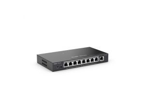 Switch Smart, administrable web,9 puertos RJ45 1Gbps, Poe/Poe+ 120W, caja de acero, de escritorio