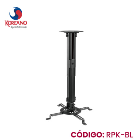 RACK PROYECTOR MULTIMEDIA PARA TECHO COLOR NEGRO-RPK-BL - KOREANO