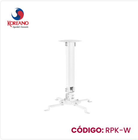 RACK PROYECTOR MULTIMEDIA PARA TECHO COLOR BLANCO-RPK-W  -   KOREANO