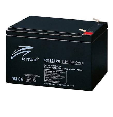 BATERÍA RT 12120 MARCA RITAR (12V 12AH)
