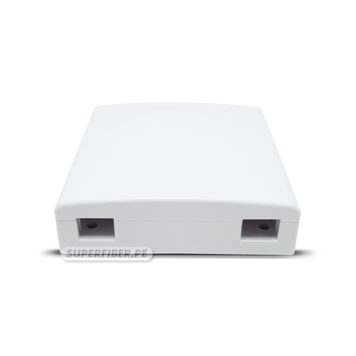 ROSETA TERMINAL FIBRA OPTICA DE 02 PUERTOS + 01 ENFRENTADOR SC/APC (CAJA PARA FIBRA OPTICA)