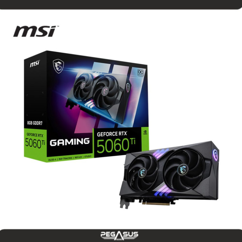 TARJETA DE VIDEO MSI RTX-5060-TI-8G-GAMING-TRIO-OC GDDR7 HDMI DP PCI.E