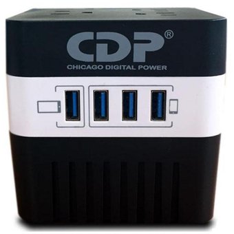 ESTABILIZADOR 600VA CDP RU-AVR604i 4tomas/4pt-USB