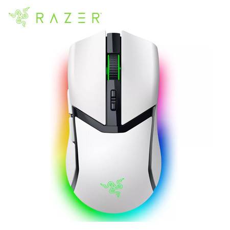 MOUSE RAZER COBRA PRO 30K DPI MULTI-DISPOSITIVO 170H WIRELESS / BT / USB-A SWITCH OPTICO 90M 11 ZONAS CHROMA WHITE (RZ01-04660200-R3U1)