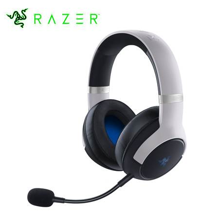 AUDIFONO C/MICROF. RAZER KAIRA PRO PS5 WIRELESS/BT CHROMA WHITE (RZ04-04030100-R3U1)