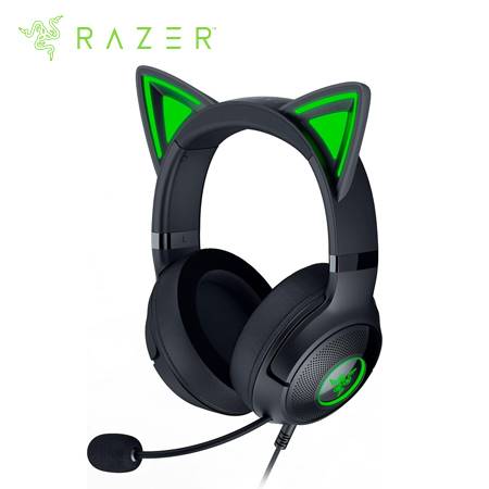 AUDIFONO C/MICROF. RAZER KRAKEN KITTY V2 CHROMA USB BLACK (RZ04-04730100-R3U1)