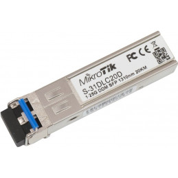 SFP Modulo Mikrotik S-31DLC20D 1.25G SM 20km 1310nm Dual LC UPC