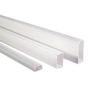 Canaleta PVC 24x14 2 metros blanco SATRA Capacidad 4 Cables