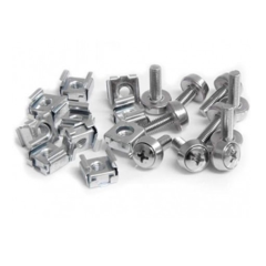 PERNOS ENJAULADOS 4MM PARA RACKS Y/O GABINETES X100 UNID