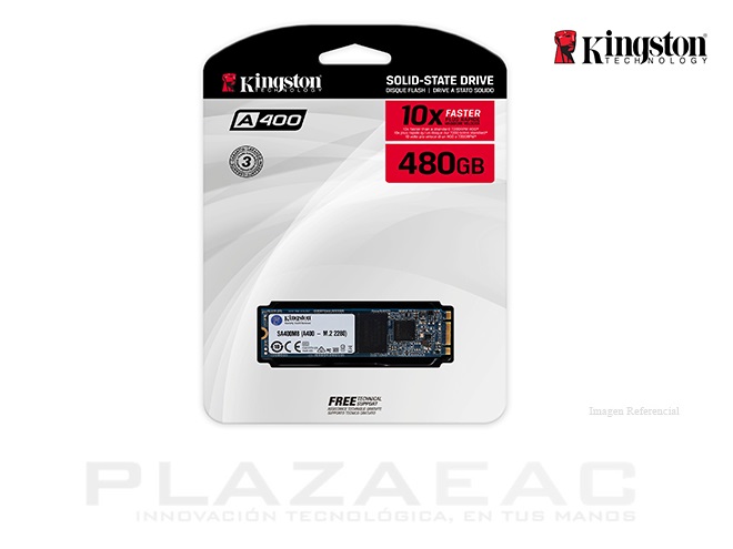 DISCO SOLIDO INTERNO KINGSTON A400 M.8 480GB M.2