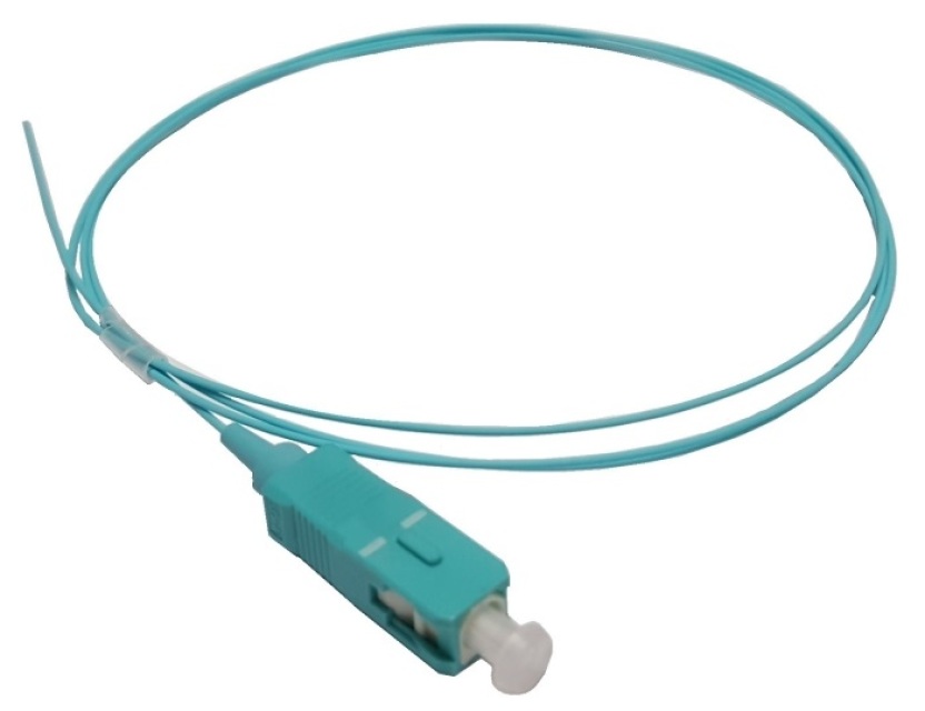 PIGTAIL SC/UPC MM OM3 SIMPLEX 0.9 MM TIGHT BUFFER LSZH lM, ACQUA - FSP