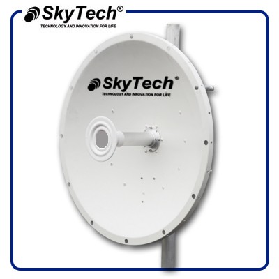 Antena Profesional tipo Dish 34dBi, Storm 3, 4900~7125 GHz, Dual Polaridad, MiMo 2x2. Vertical & Horizontal or X-Pol (+45° & -45°).