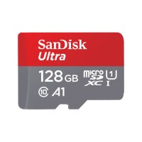 memoria flash sandisk ultra microsdhc, uhs-i, class10, 128gb, incluye adaptador sd.[@