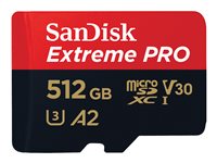 SanDisk Extreme Pro - Tarjeta de memoria flash (adaptador microSDXC a SD Incluido) - 512 GB