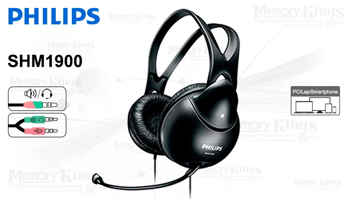 AURICULAR PHILIPS SHM1900 BLACK