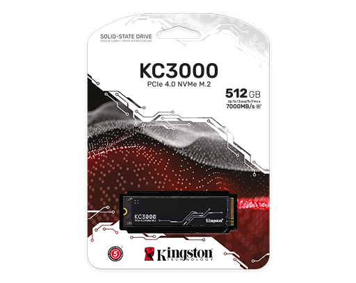 unidad en estado solido kingston kc3000, 2048gb, m.2 2280 pcie gen 4.0 nvme veloc