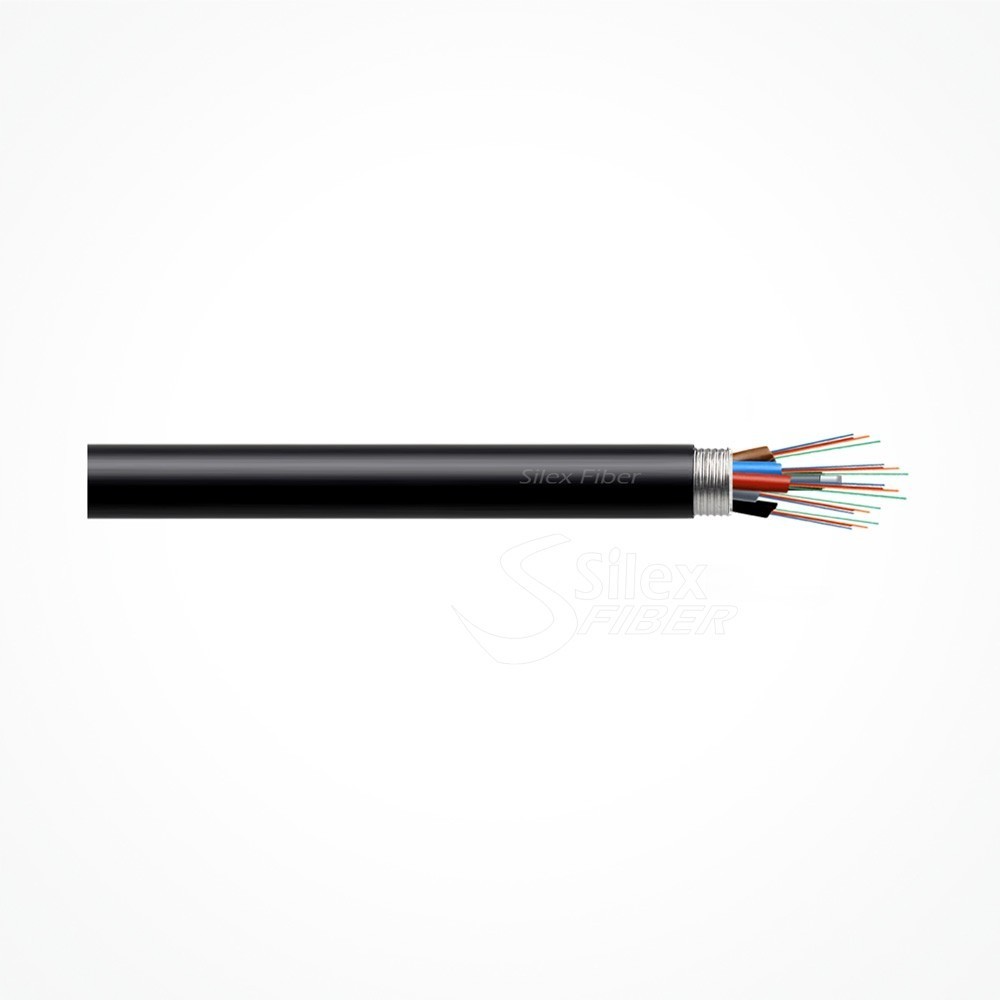 CABLE DE FIBRA OPTICA MULTIMODO OM3 LOOSE TUBE INT/EXT DE 24 HILOS ANTI ROEDOR