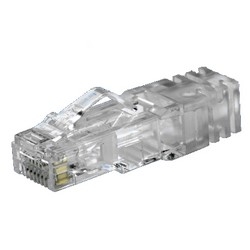 Conector Rj-45 Cat 6 Transparente 5 Piezas  X unidad