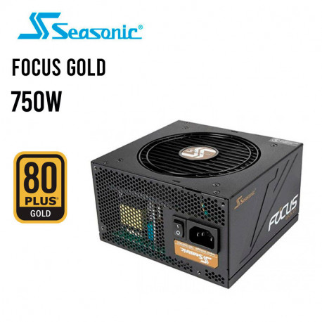 FUENTE SEASONIC FOCUS ( SSR-750FM ) 750W | GOLD | SEMI- MODULAR