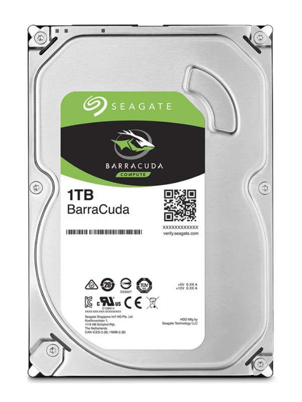 Disco Duro Seagate 1tb (st1000dm014) Cache De 256mb, 7200 Rpm, 3.5", Sata 3, Para Pc De Escritorio, Verde