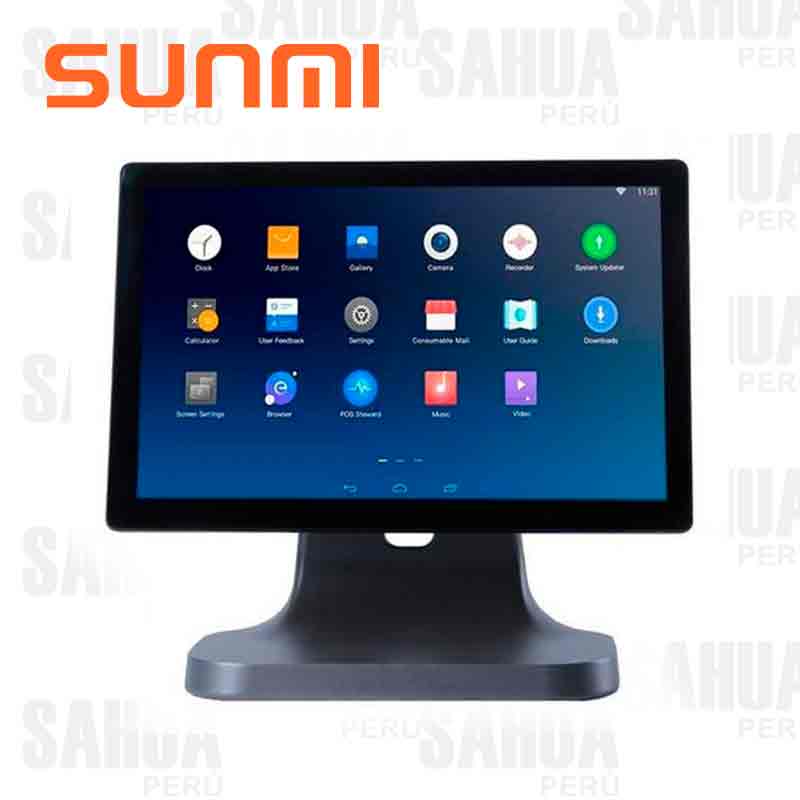 TERMINAL DE PUNTO DE VENTA ALL IN ONE SUNMI – T2 LITE PANTALLA 15.6”/ OCTA-CORE/ 2GB RAM + 16 GB ROM / ANDROID