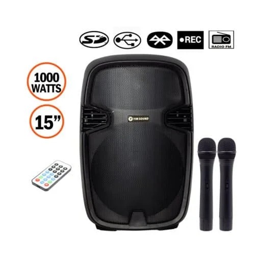 Parlante Activo 15&#8243; 1000W SY-1679-15E YIM SOUND