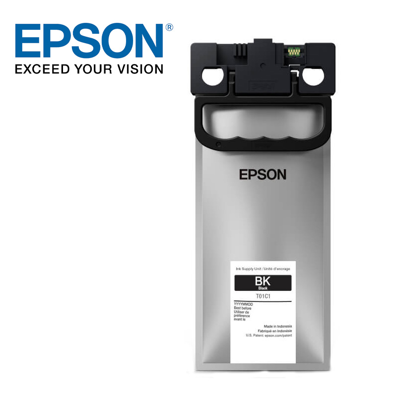 Bolsa de TINTA EPSON T01C Black 10.000pag.