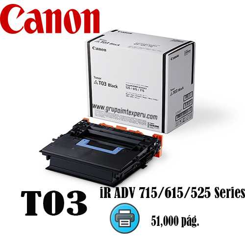 TONER T03 BLACK - 51500 IMPRESIONES