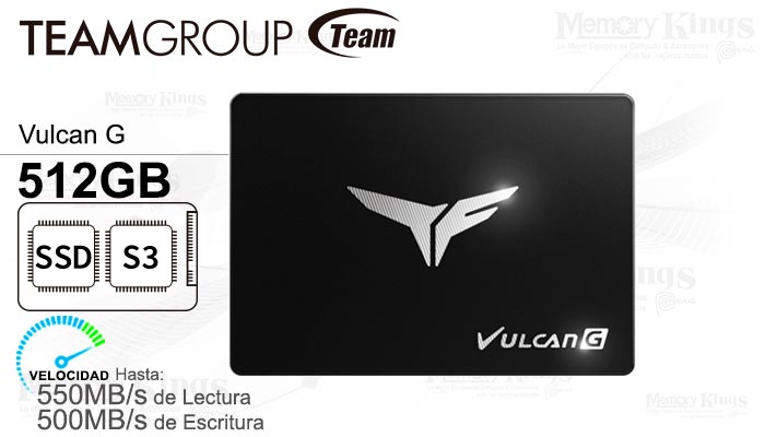 UNIDAD SSD 2.5 SATA 512GB T-FORCE VULCAN G