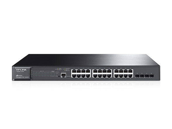 SWITCH GbE 24pt TP-LINK T2600G-28TS Adm.Capa2 Rack