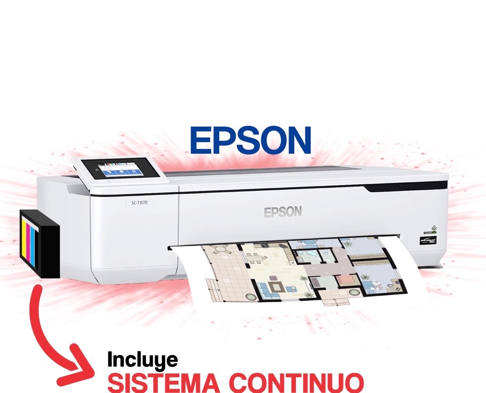 EPSON SURECOLOR T3170 CON SISTEMA CONTINUO ACOPLADO