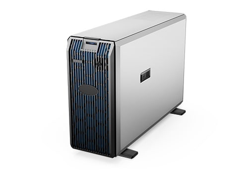 Servidor DELL PowerEdge T350 Torre, Intel Xeon E-2378 2.6 GHz, RAM 32 GB UDIMM, SSD 480GB + HDD 2TB 7.2K, Controlador RAID H755, Fuente redundante (1+1), iDRAC 9, LAN 1Gb LOM