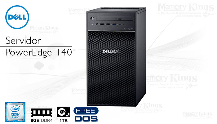 SERVIDOR XEON 2224G DELL PowerEdge T40 8|1TB Torre