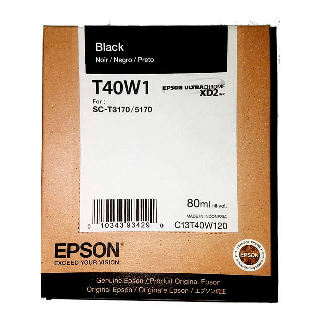EPSON T40W120 BLACK INK CART.
