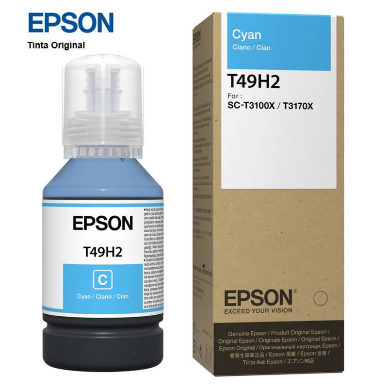 Botella Tinta Epson T49H200 Cyan 140ml.