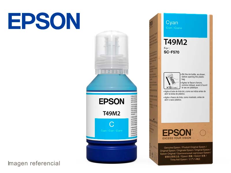 TINTA EPSON T49M220 ULTRACHROME P/SC-F170/F570/F571 CYAN