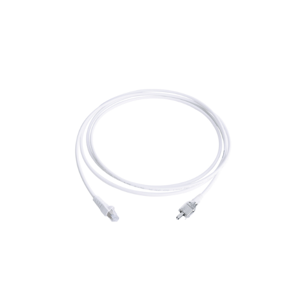 Patch Cord TERA 4 pares a RJ-45 Cat 6A S/FTP LSZH 2mts Blanco Capucha Blanca - A PEDIDO 75 DIAS