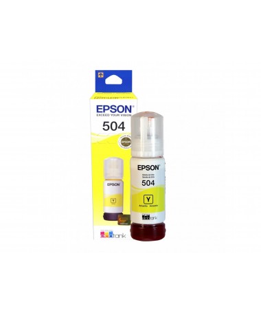 Botella de TINTA EPSON 504 Yellow 70ml