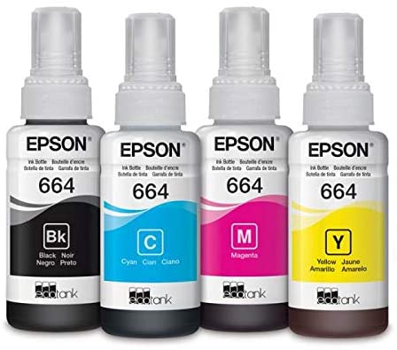 Kit de Tintas Epson T664. T664120, T664220, T664320, T664420