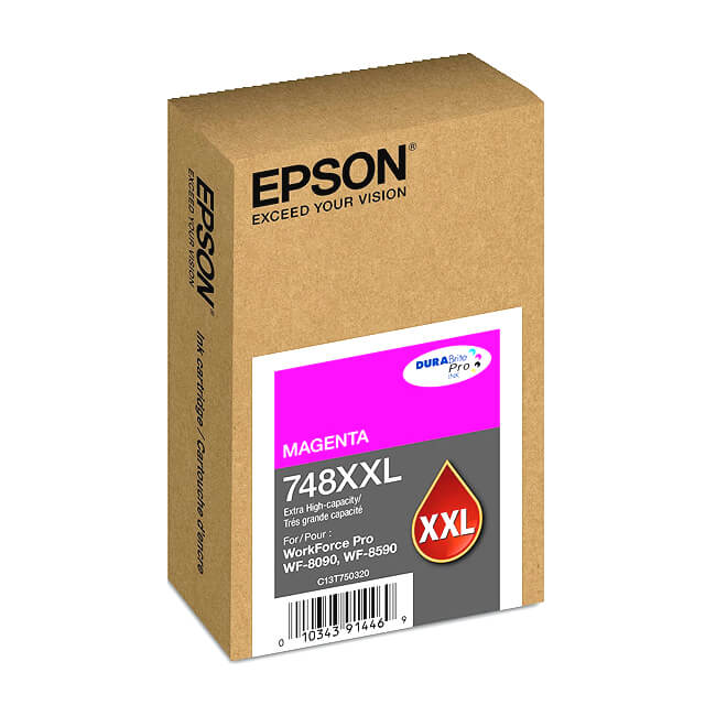 TINTA EPSON T748XXL320 P/WF-6090/6590 MAGENTA