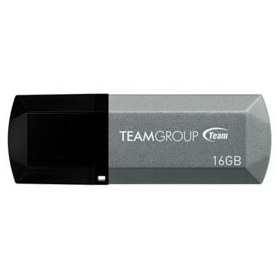 MEMORIA USB 16GB C153 2.0 TEAM GROUP (TC15316GS01) PLATA ALUMINIO