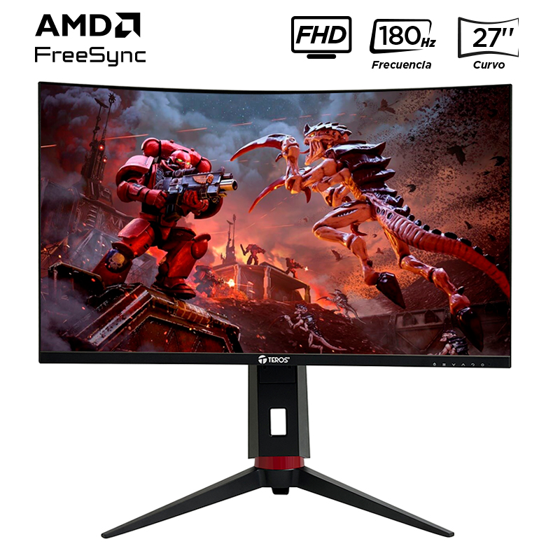 MONITOR 27 TEROS TE-2766G FHD 180HZ 1MS CURVO