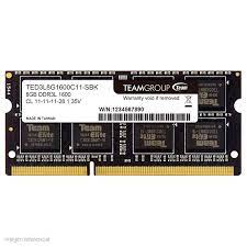 MEMORIA SODIMM DDR3 8GB 1600 TEAMGROUP ELITE
