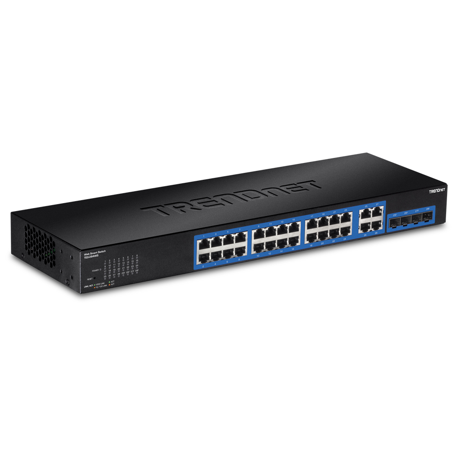 SWITCH TRENDnet TEG-284WS.Switch 28-Port Gigabit  Web Smart