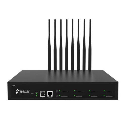 Gateway VOIP GSM YEASTAR TG800L con soporte para 8 tarjetas SIM