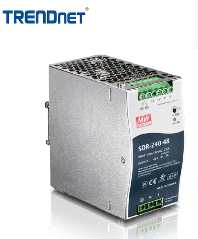 TRENDNET TI-S24048 - Fuente de alimentación industrial de riel DIN de salida de 48 V 240 W