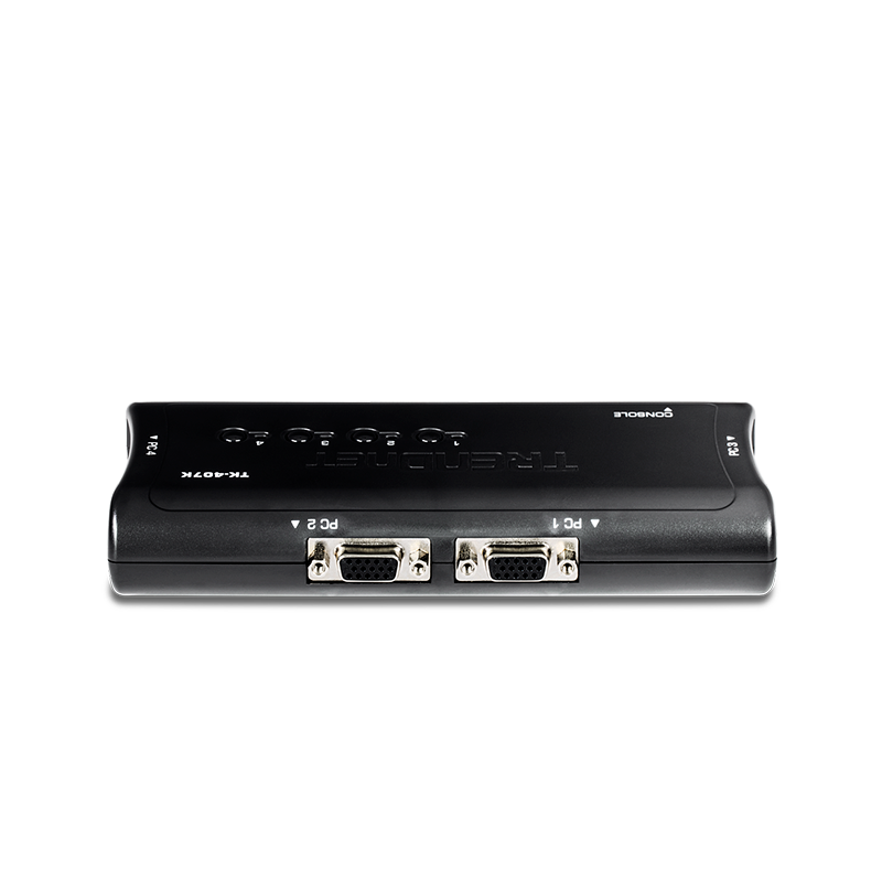 Switch KVM de escritorio 4 puertos VGA/USB | TK-407K
