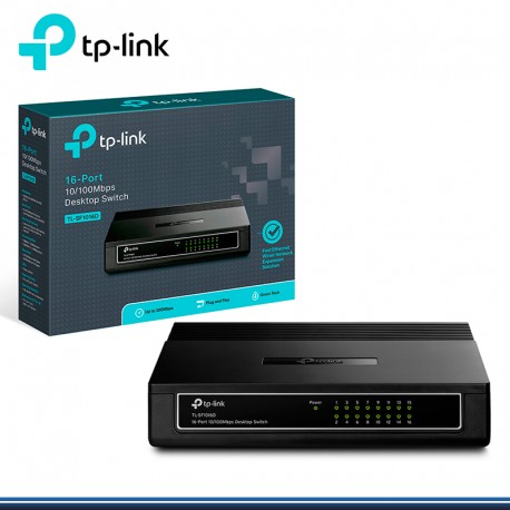 SWITCH 16pt TP-LINK TL-SF1016D 100MB